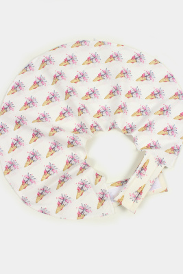 Чехол на подушку для кормления на липучке арт. ЧХ-ПД-К/заячья парочка